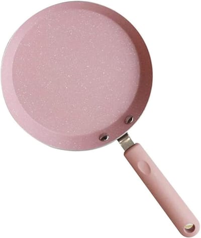 Koekenpan - Omeletpan Pannenkoekenpan - Maaltijden Bereiden - Eenvoudig Generieus Ontwerp - 6 inch - Roze