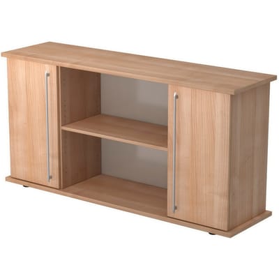 KAPA SB | Dressoir | met deuren - Walnoot Rail handvat (kunststof)