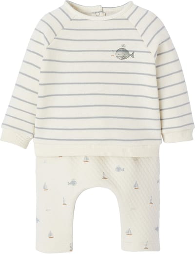 Vertbaudet Set sweater en broek baby