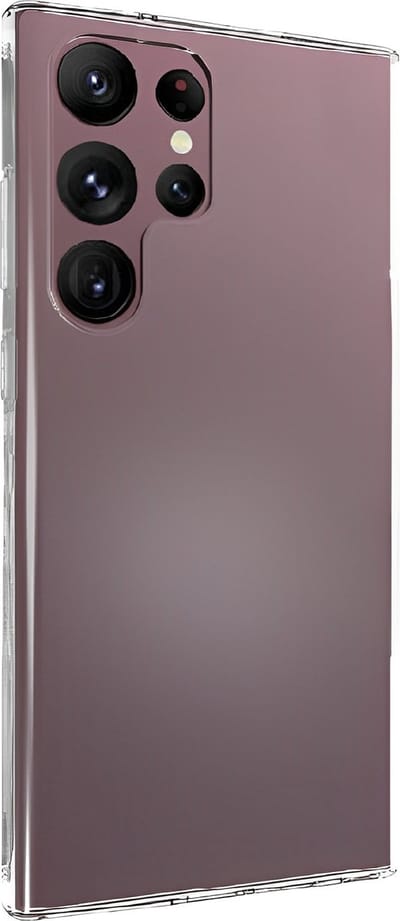Siliconen Back Cover hoesje geschikt voor Samsung Galaxy S23 Ultra | TPU Case Backcover | Softcase Beschermhoes | Transparant