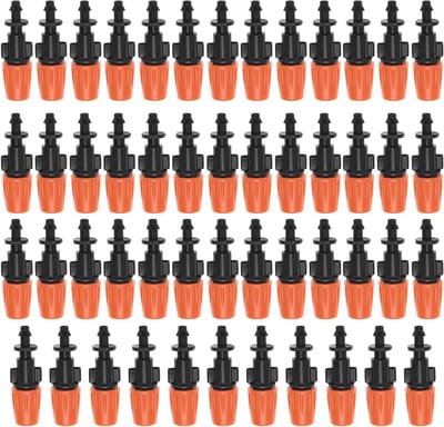Verstelbare Druppelirrigatie Nozzles Set voor Tuin Watering - 50 stuks - Verneveling Sprinkler Hoofd Verstuiver - Plant Watering Systeem.
