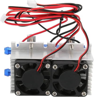 Thermo-elektrische Koeler - Halfgeleider Koeling - Mini Airco Maken - 144W Hoog Vermogen - DC 12V 10A - Zilver
