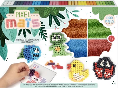 Graine Creative pixel kunst magneten set - milieuvriendelijk speelgoed.