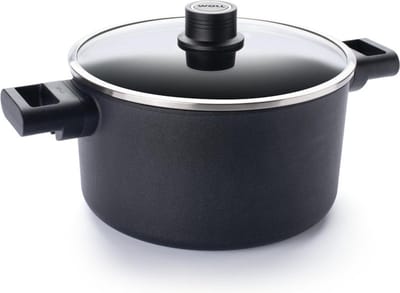 Kookpan met Deksel, ø 24 cm, 4.5 L, Gerecycled Aluminium, QXR Non Stick, Inductie - Woll | EcoLogic QXR