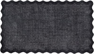 MD Entree - Design mat - Universal - Wave Border Anthra - Vloerkleed - Antislip - Machine wasbaar - 67 x 120 cm