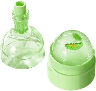 IJsballetjes Maker - Wijnfles Mal - Dranken Koelen - Uniek Fles Vorm - 7 x 7 x 11 cm - Groen