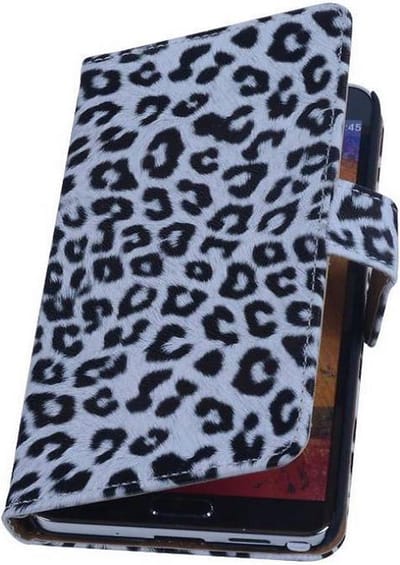Chita Bookstyle Wallet Case Hoesjes - Hoesje Geschikt voor Nokia Lumia 1020 Wit