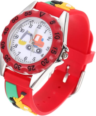Kinderhorloge Diggraafmachine 3D - Tijd Leren Horloge met Verstelbare Siliconen Band voor Jongens en Meisjes