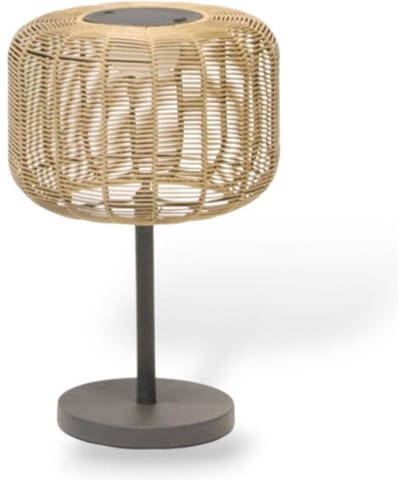 Buitenlamp Nina Garden Solar Rotan - 35x35x53 cm - Padverlichting - zonne-energie
