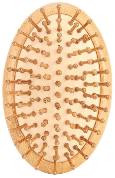 JHUBERS- Massageborstel Houten - Hoofdhuidmassagekam - Antislip - Ergonomisch - Geschikt voor alle haartypes - Duurzaam materiaal - Haarborstel