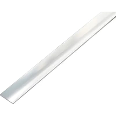 Zelfklevende Aluminium Hoekprofiel Chroom Look 1000 x 20 x 2 mm - Afwerkstrip