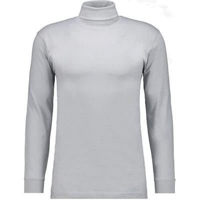 Ragman Long Sleeve Uni Col T-Shirt Single Jersey Silver / male