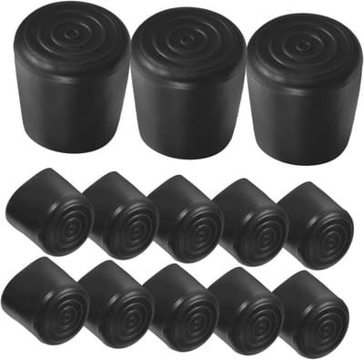 Stoelpoot Beschermers - Vloer Sokken Pads - Meubels Beschermen - Antislip PVC Materiaal - 20 Stuks - Zwart