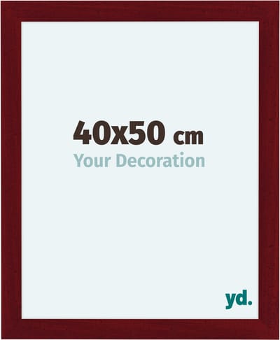 Your Decoration - Fotolijst 40x50 cm - MDF - Wijnrood Geveegd - Como