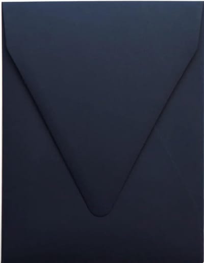 Gekleurde enveloppen marineblauw 18,2 x 13,4 cm elegant voor uitnodigingen