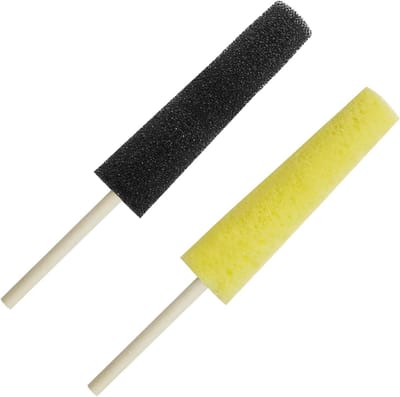 Keramische spons voor braamreparatie in twee kleuren - afwerkingsgereedschap voor kleimaken - accessoires voor keramisch gereedschap.