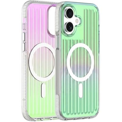 Coverzs Gradient MagSafe hoesje geschikt voor iPhone 17 - Magsafe telefoonhoesje -Trendy kleurverloop