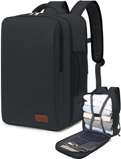 Dailygoods- Reisrugzak 41x17x28 cm - Handbagage 40x30x20 - Laptopvak 15,6 inch - Uniseks - Compatibel met 100+ luchtvaartmaatschappijen