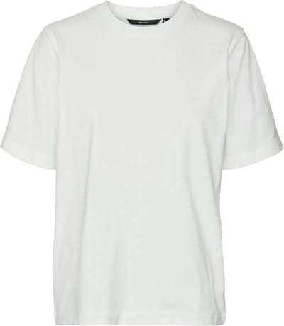 Vero Moda T-shirt Vmdemi Ss O-neck Top Jrs Noos 10308819 Snow White Dames Maat - XS