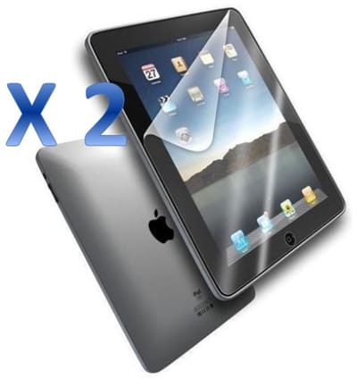 iPad 2 / iPad 3 / iPad 4 - 2 stuks Beschermende kunststoffen Plastic screenprotector transparante plastic schermfolie voor tablets