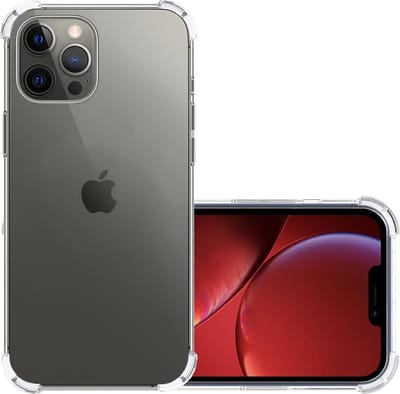 Hoesje - Geschikt voor Apple iPhone 13 Pro - Sterk & Shockproof - Siliconen Case - Back Cover - Telefoon Hoes Shock Proof - Transparant