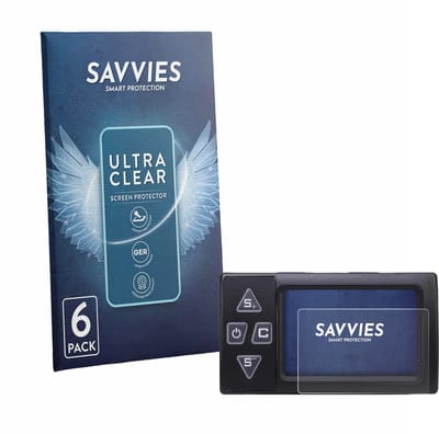 Savvies - Screenprotector voor Buachois Bike Computer - Folie Beschermfolie transparant 6 Stuks