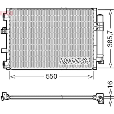 Condensator, airconditioning DENSO DCN10043
