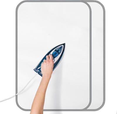 Strijkdoek - Beschermdoek strijkplank - Kleding beschermen - Hittebestendig - 40x60 cm - Blauw grijs