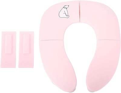 Opvouwbaar reispotje - Draagbaar toiletje - Zindelijkheidstraining - Antislip zuignap - Compact opvouwbaar - Roze