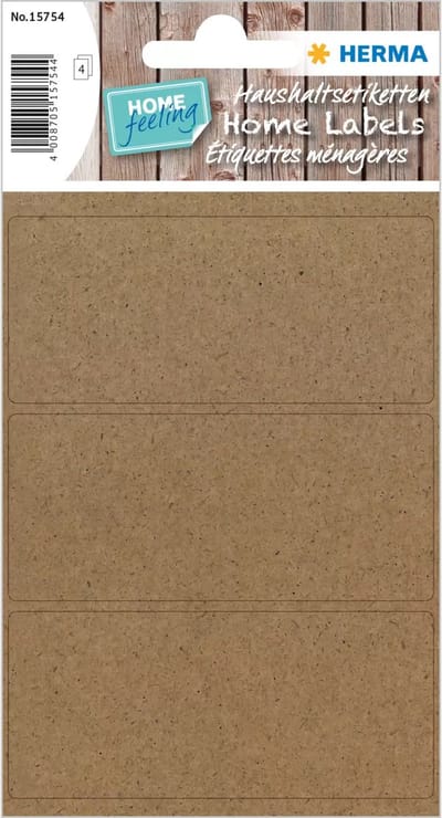 Huishoud-etiketten THUIS, 82 x 36 mm