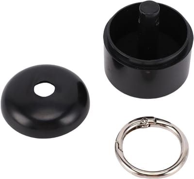 SnelShoppen - Draagbare Reissieradendoos, Handige Ringhouder voor Dames en Meisjes, Compacte Sieradenorganizer met Sleutelhanger voor Fitness, Sport e