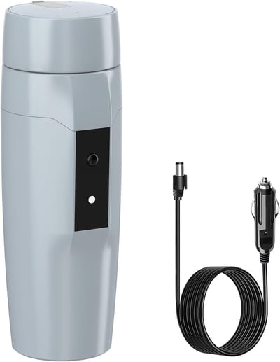 Auto waterkoker 12V mini reiswaterkoker draagbaar met automatische uitschakeling 350ml 80W voor onderweg