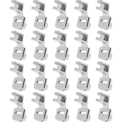 20 Pièces Pied Fronceur Acier Inoxydable Robuste Durable Pied Presseur de Machine à Coudre Ménagère white