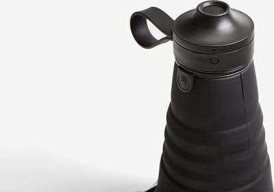 Stojo - Sport Drinkfles 590 ml Ink - Siliconen - Zwart -