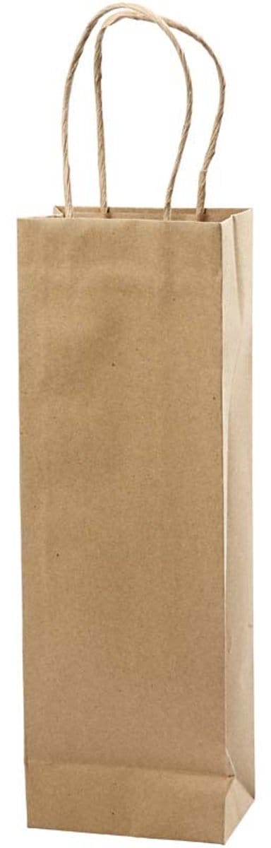 Papieren Zakken, H: 36 cm, B: 13x8 cm, 125 gr, bruin, 10 stuk/ 1 doos