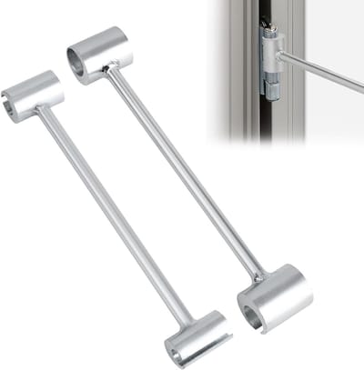 Deurscharnier Gereedschap - Instelsleutel Scharnier - Deuren Afstellen - Dubbele Kop - 14-25mm - Zilver