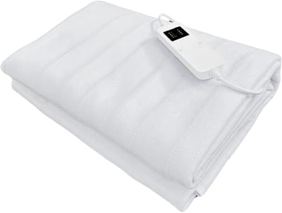 RONN® Elektrische onderdeken - Onderdeken - Elektrische onderdeken 1 persoons - Wit - 190cm x 80cm x 1cm