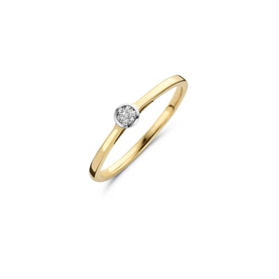 Blush Ring 1653BDI/54 14kr Geelgoud 0,06crt G SI Briljant geslepen Diamant Maat 54