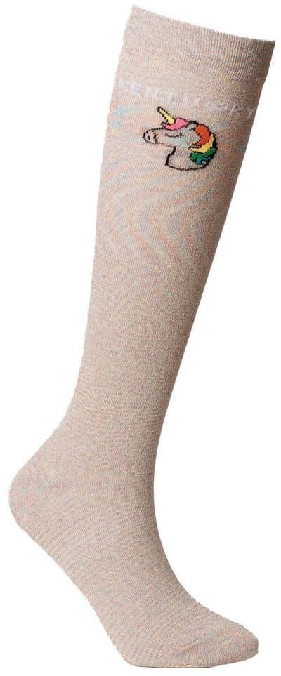 Kentucky Horsewear - Sokken glitter set of 3 wit eenhorn glitter 41/46