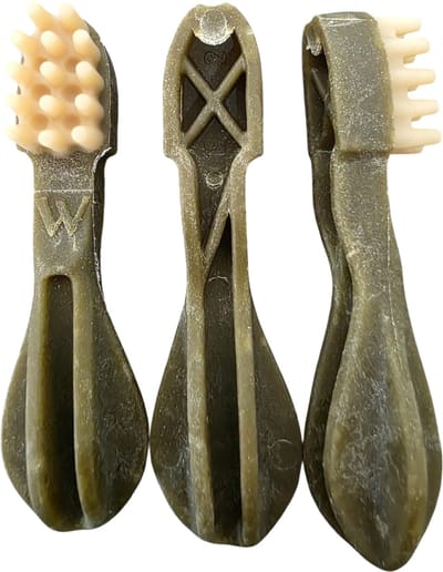 Cerea Tandenborstel groen - Graanvrije Hondensnack - 1000 gram - 33 stuks