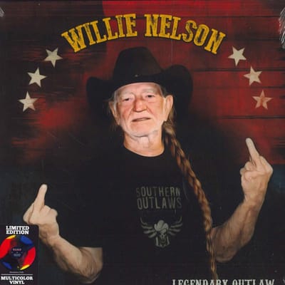 LP Plaat WILLIE NELSON - Legendary Outlaw CLO2366 Goldenlane Reco 2021 Folk brown
