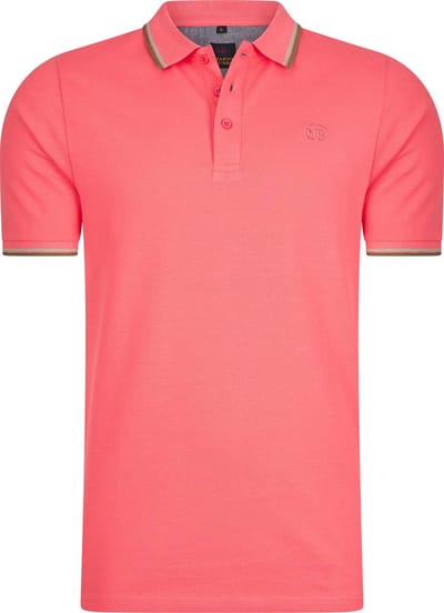 Mario Russo Polo shirt Edward - Polo Shirt Heren - Poloshirts heren - Katoen - Koraal