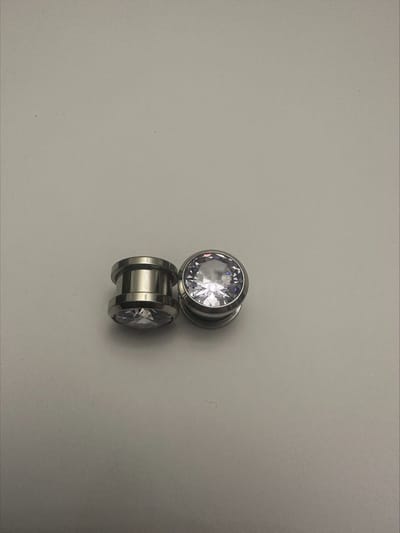 Zirkonia RVS draad oortunnels 12 mm | Make up | Parfum | Moederdag | Verjaardagscadeau| Cadeautje| Valentijnsdag| Kado | sieraden | vaderdag | oorbellen | oorsieraden