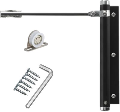 Dailygoods- Deursluiter Hoogwaardige Aluminium - Automatische Deurdranger - Verstelbare Spanning - Schokbestendig - Eenvoudig te Installeren - Geschikt voor Links/Rechts Openende Deuren - Deurdempfer