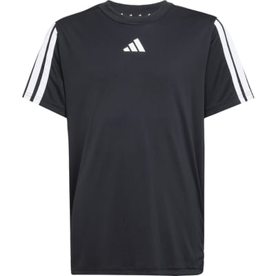 Adidas Train Essentials 3 Stripes T-shirt Met Korte Mouwen Zwart 7-8 Years Jongen