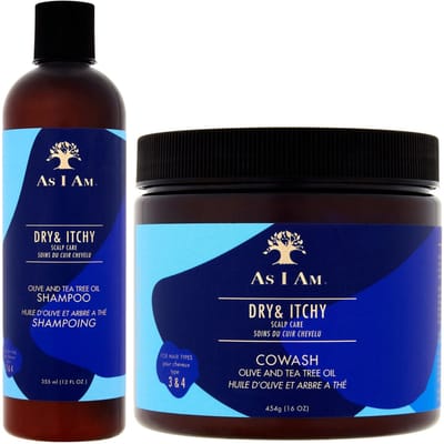 As I Am Dry & Itchy Scalp Care Olive and Tea Trea Oil Shampoo & Co-Wash