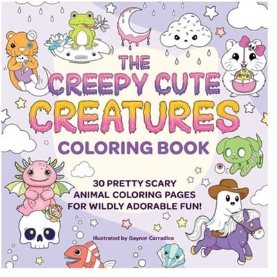 The Creepy Cute Creatures Coloring Book - Creepy Cute Gift Series - gaynor carradice