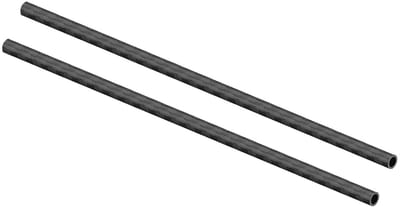 2 stuks 6mm x 4mm x 200mm Carbonbuizen, 3K Gewikkelde Carbon Tubes voor RC Quadrocopter en Vliegtuig, Lichtgewicht en Duurzaam