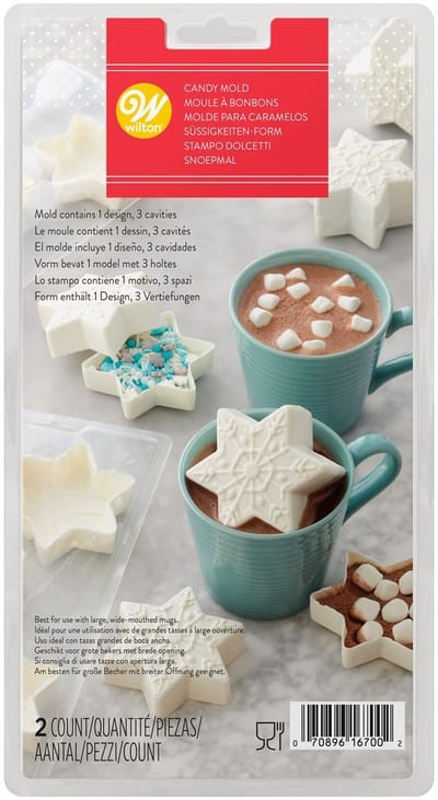 Wilton Candy Mold - Sneeuwvlok - Chocolade Mal - Bakvorm Chocolade