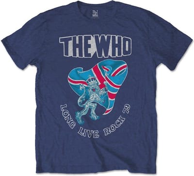 The Who - Long Live Rock '79 Heren T-shirt - S - Blauw